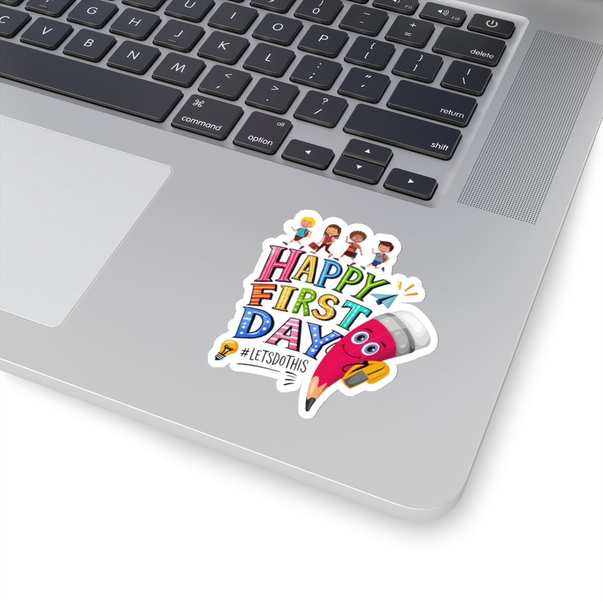 Happy First Day Back To School Kiss-Cut Stickers, First Grade Squad Kiss-Cut Stickers, Gift for First graders, Ready for School, Back to Learning.