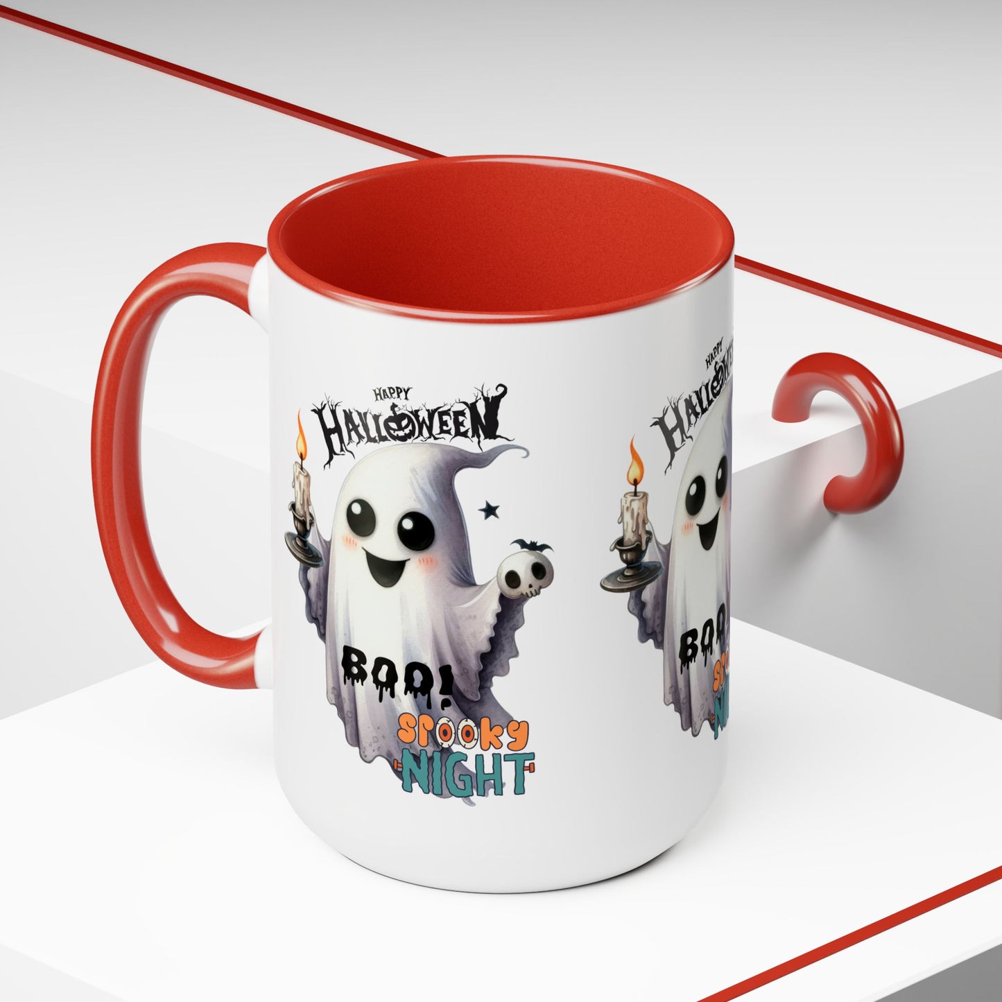 Spooky Night Halloween Coffee Mug, Let's Go Halloween Coffee Mug, Trick or Treat Halloween Coffee Mug, Cute Skeleton Coffee Mug, Spooky Season Halloween Coffee Mug.