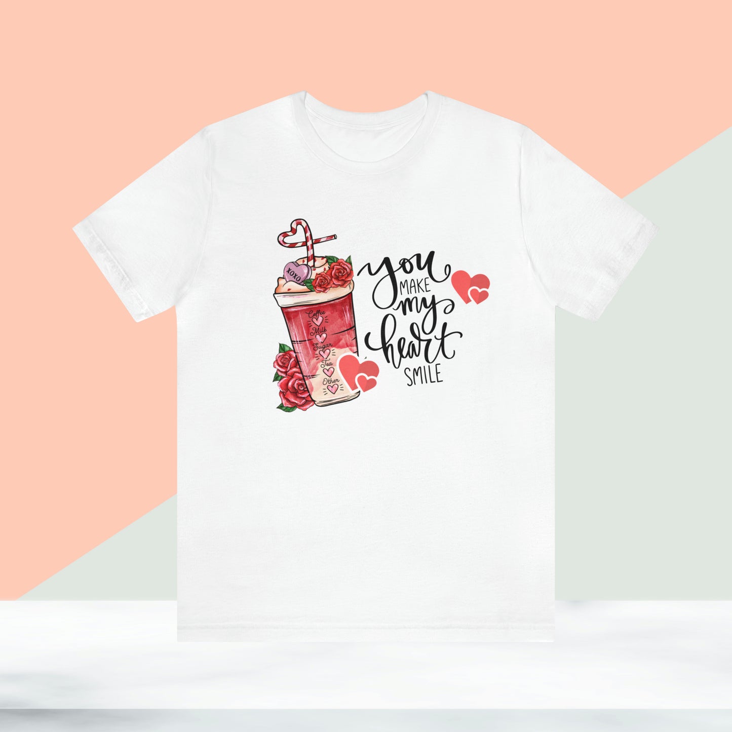 Happy valentines day Unisex Jersey Short Sleeve Tee