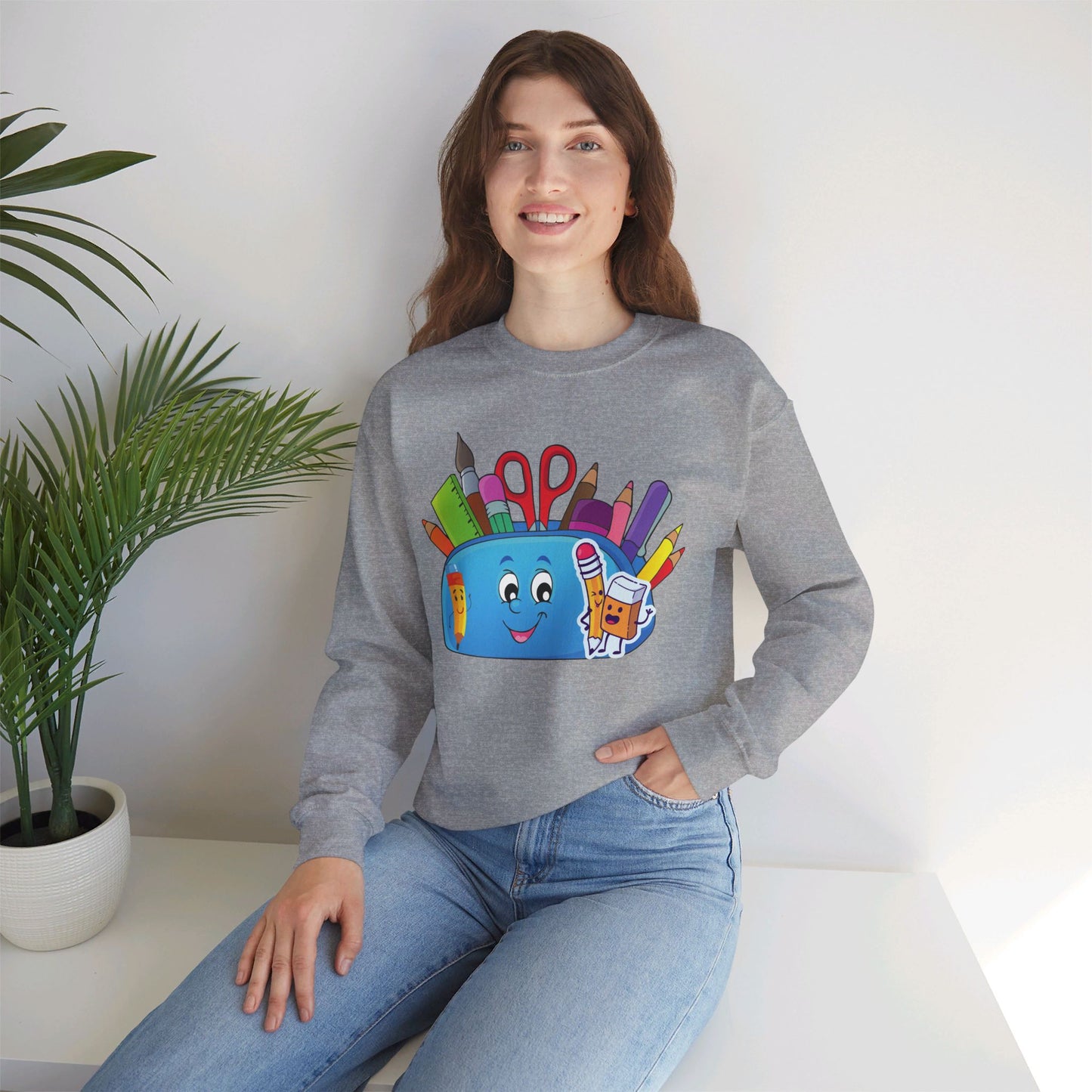 We Love Teachers Sweatshirt, Back To school unisex heavy blend crewneck sweatshirt, Teacher Back To school Sweatshirt. First Day Vibes Sweatshirt.