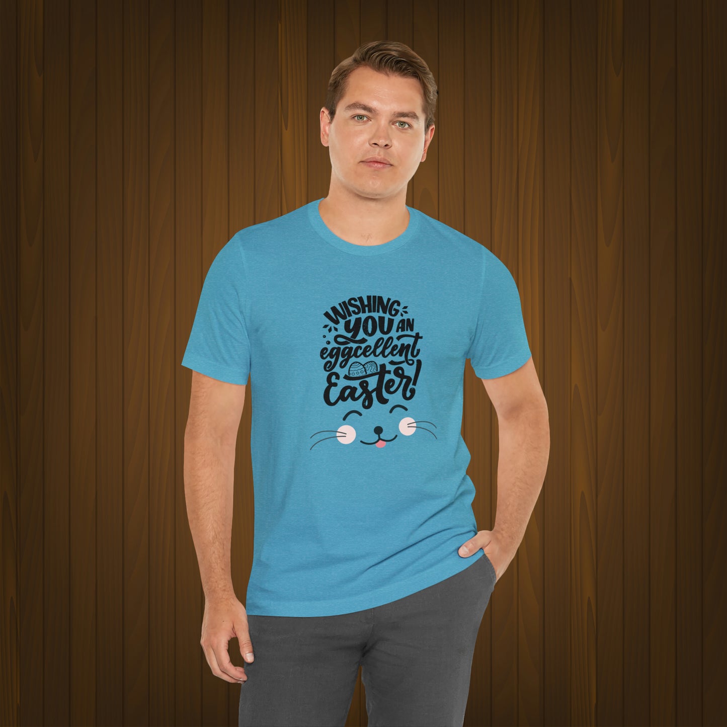 Happy Easter Unisex Jersey Short Sleeve Tee