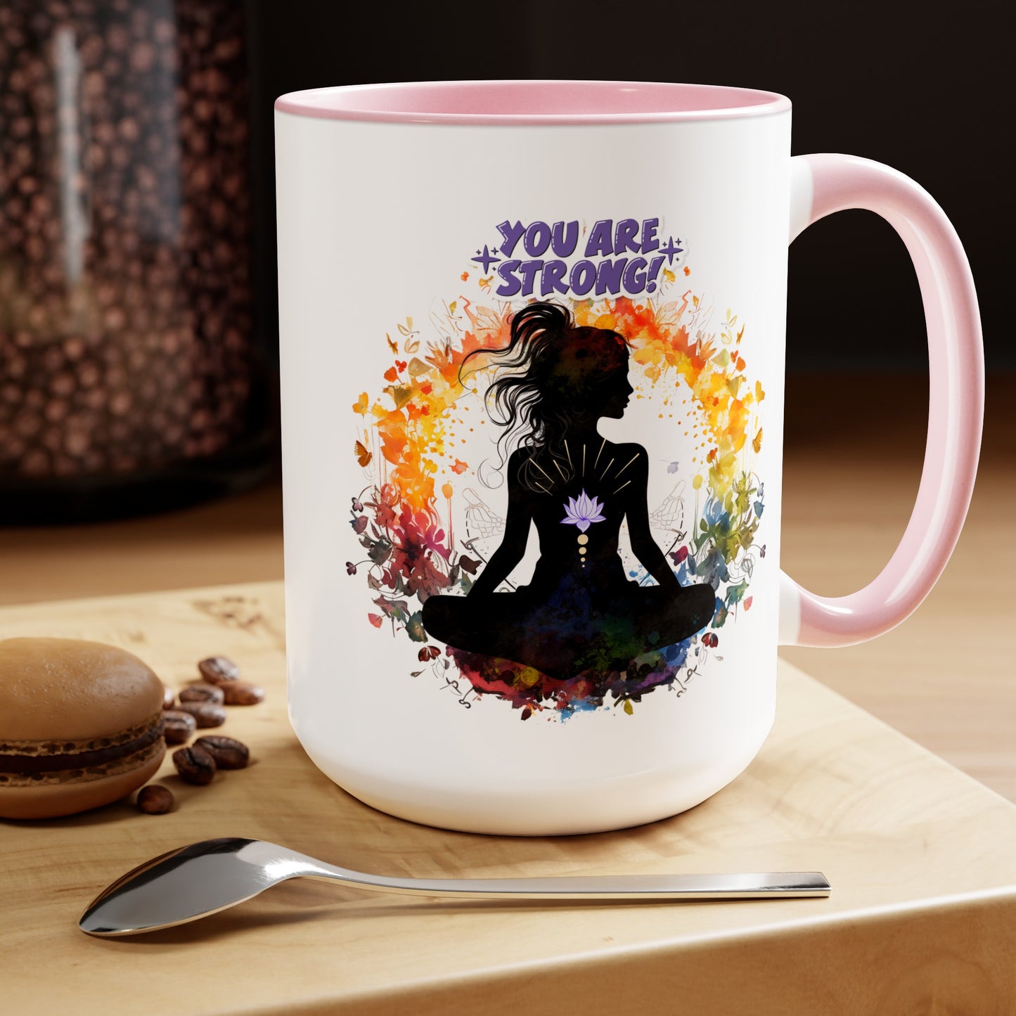 You Are strong Yoga Coffee Mug, Cute Yoga Coffee Mug, Yoga lovers Coffee Mug, Yoga Instructor Gift, Gift For Yoga lover, Gift For Yogi.