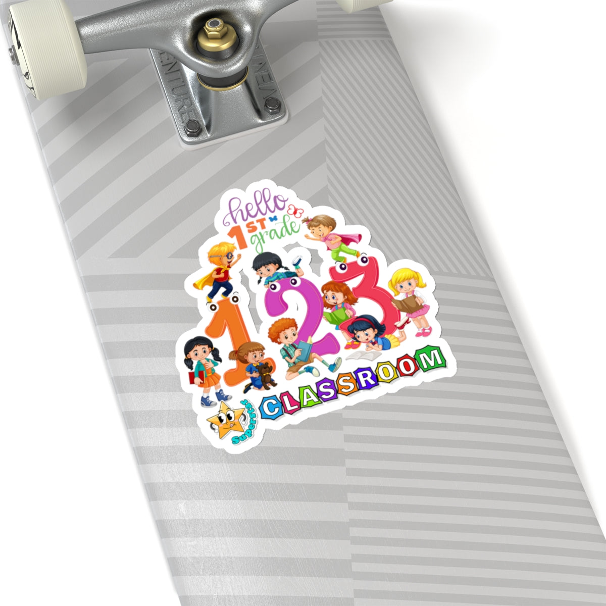 Back To School Kiss-Cut Stickers, First Grade Squad Kiss-Cut Stickers, Gift for First graders, Ready for School, Back to Learning.