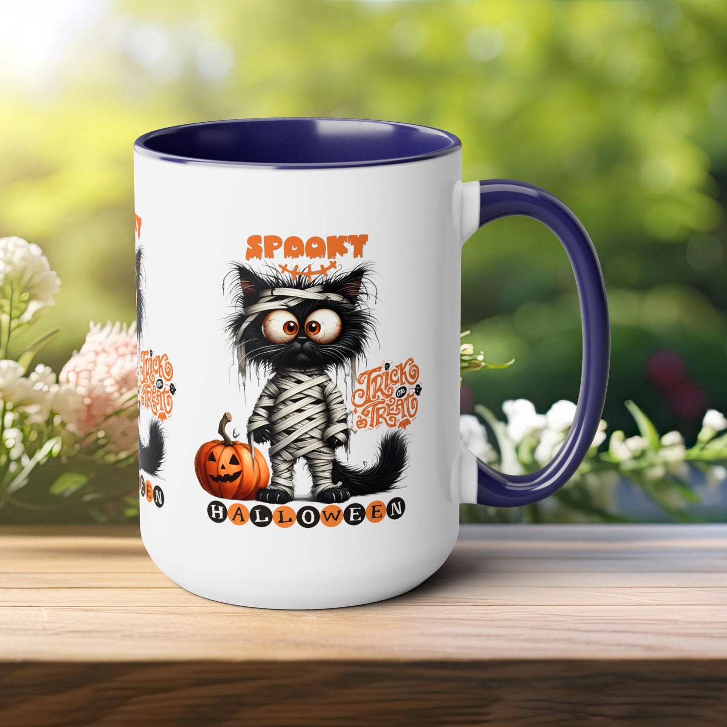 Spooky Halloween Coffee Mug, Let's Go Halloween Coffee Mug, Trick or Treat Halloween Coffee Mug, Cute Ghost Coffee Mug, Spooky Season Halloween Coffee Mug.