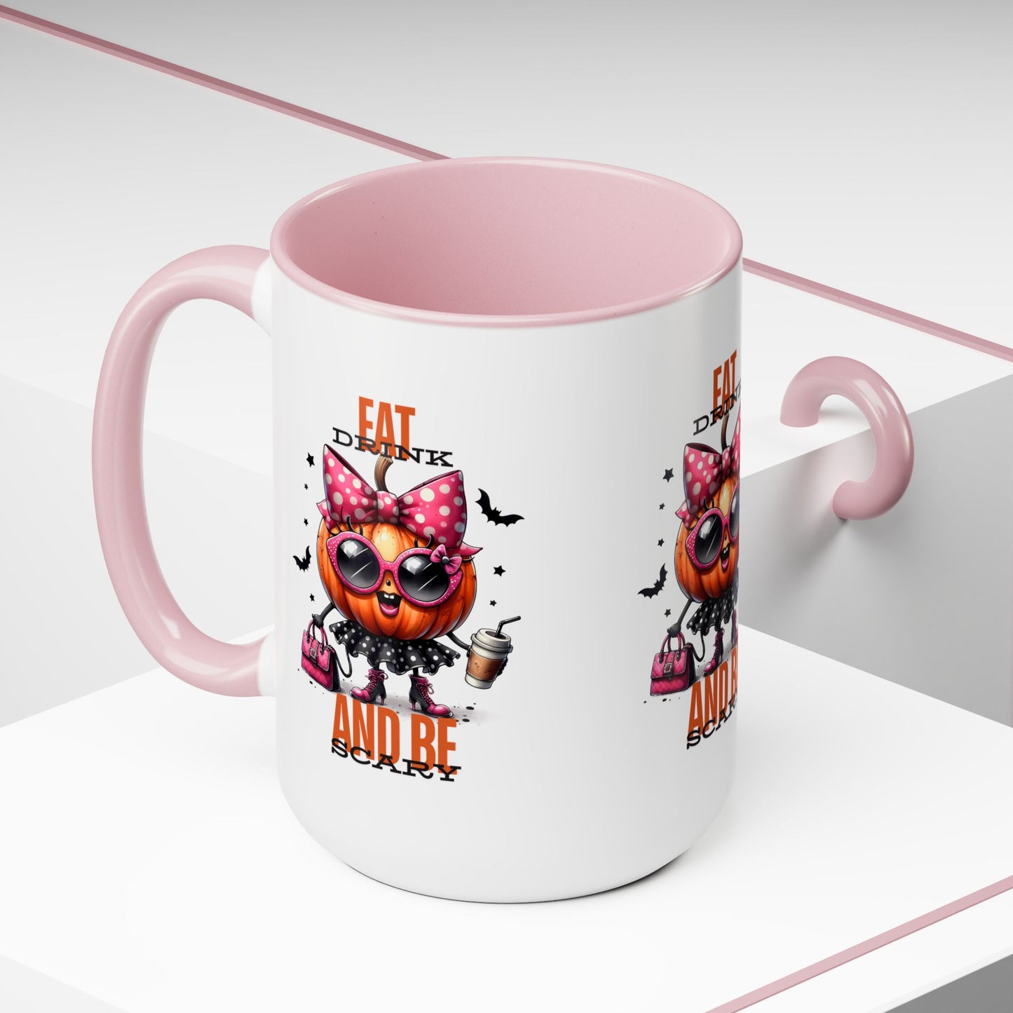Eat Drink And Be Scary Halloween Coffee Mug, Let's Go Halloween Coffee Mug, Trick or Treat Halloween Coffee Mug, Cute Skeleton Coffee Mug, Spooky Season Halloween Coffee Mug.