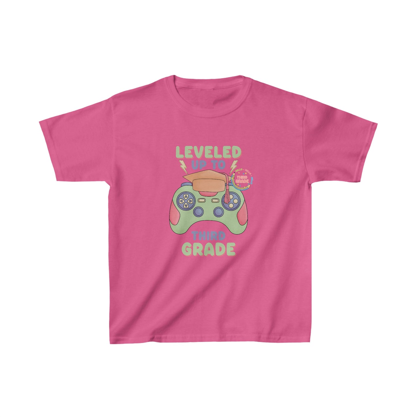 Leveled Upto Third Grade Back To School Kids Heavy Cotton™ Tee, First Grade Squad Back To School Kids Heavy Cotton™ Tee, Back to school Kids Shirt, 1st Day Of School Shirt, Back To School Cotton T-Shirt.