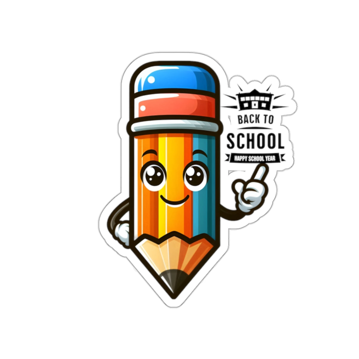 Happy School Year Back To School Kiss-Cut Stickers, First Grade Squad Kiss-Cut Stickers, Gift for First graders, Ready for School, Back to Learning.