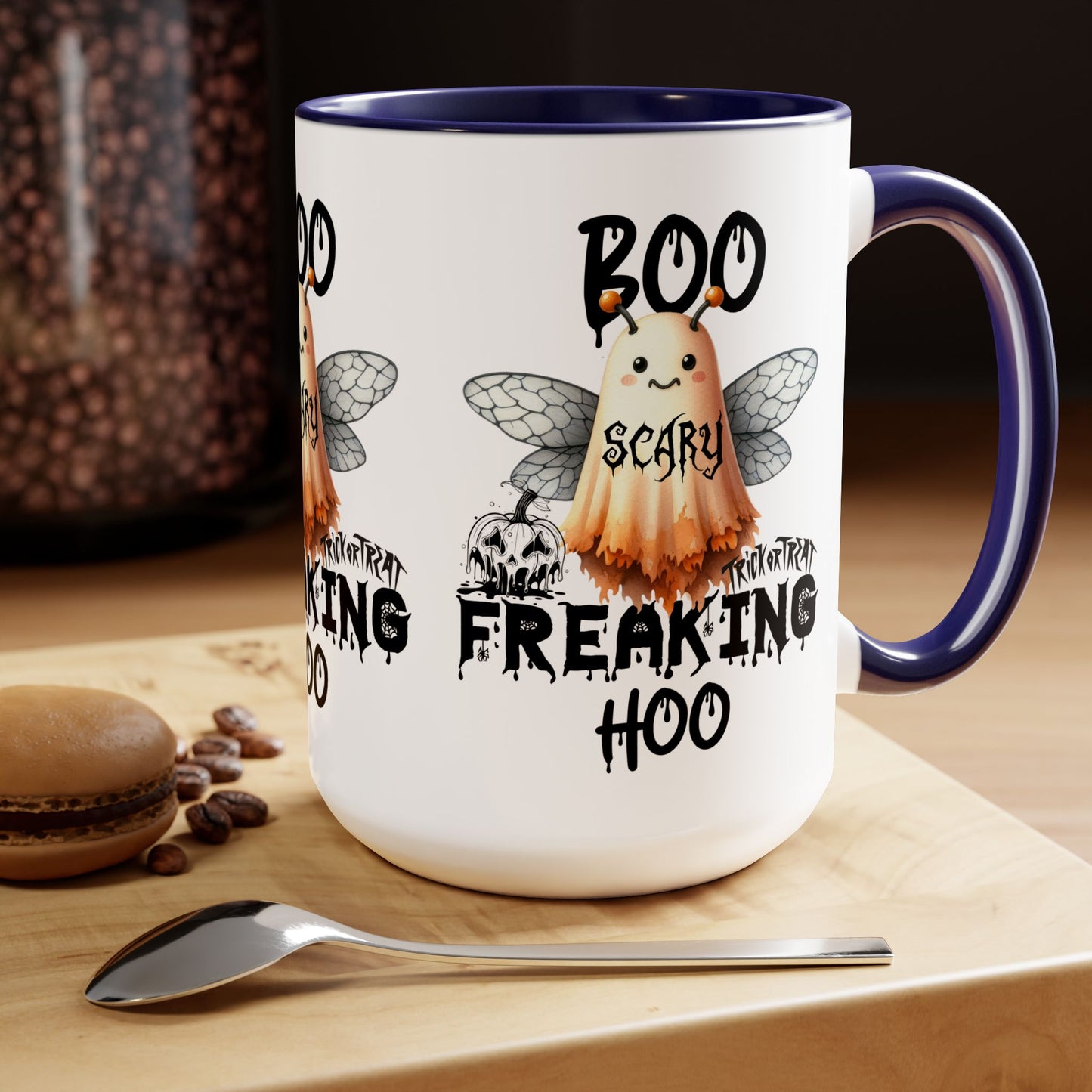 Boo Freaking Hoo Halloween Coffee Mug, Let's Go Halloween Coffee Mug, Trick or Treat Halloween Coffee Mug, Cute Skeleton Coffee Mug, Spooky Season Halloween Coffee Mug.