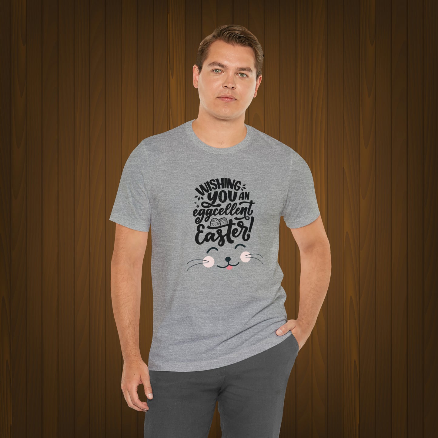 Happy Easter Unisex Jersey Short Sleeve Tee