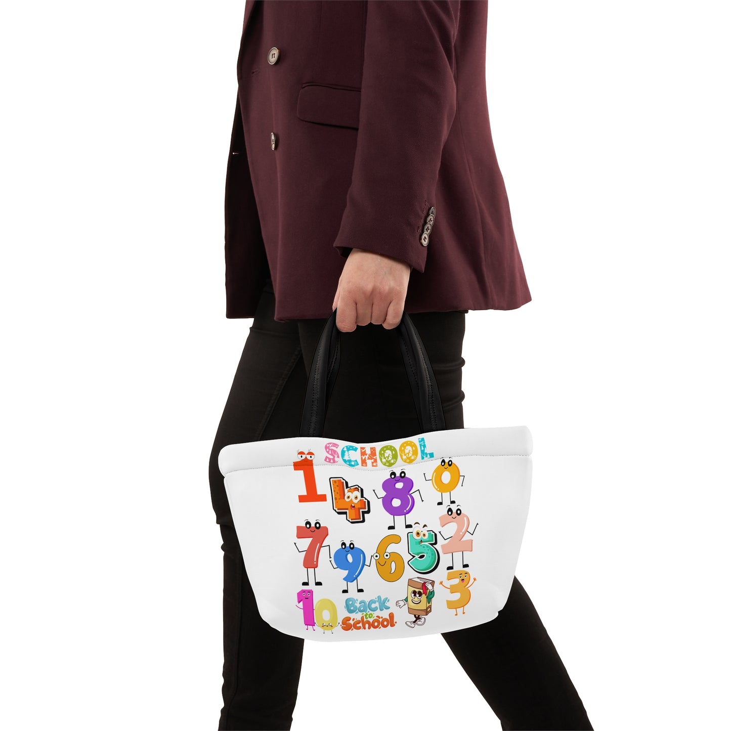 123 Lunch Bag, Back To School Lunch Bag, Back to Learning Lunch Bag, Ready for School Lunch Bag. First day Of School.