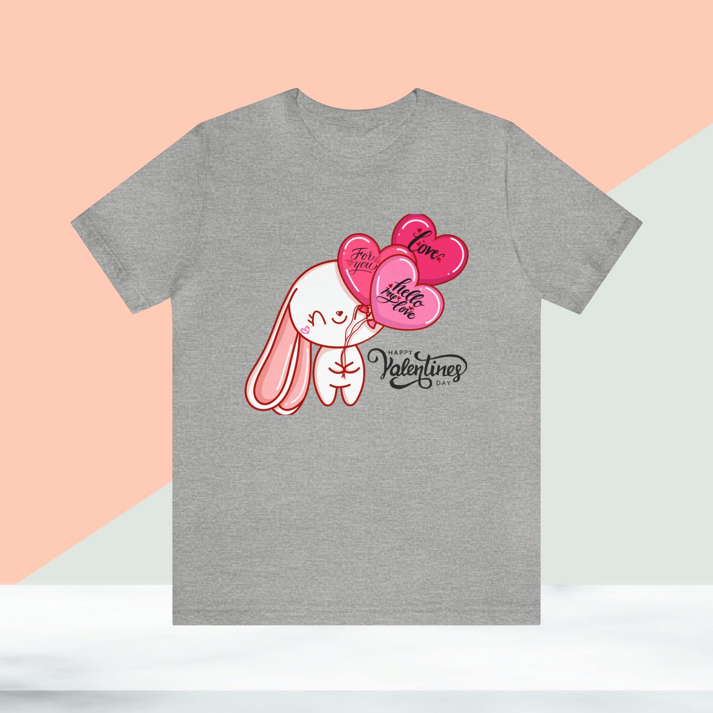 Happy valentines day Unisex Jersey Short Sleeve Tee