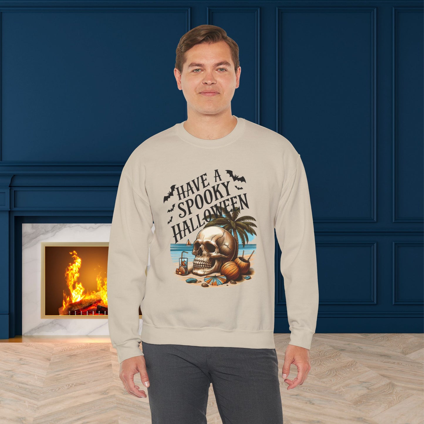 Have A Spooky Halloween Sweatshirt, Happy Halloween Sweatshirt - Unisex Heavy Blend Crewneck, Halloween Sweatshirt, Cute Spooky Ghost sweatshirt.