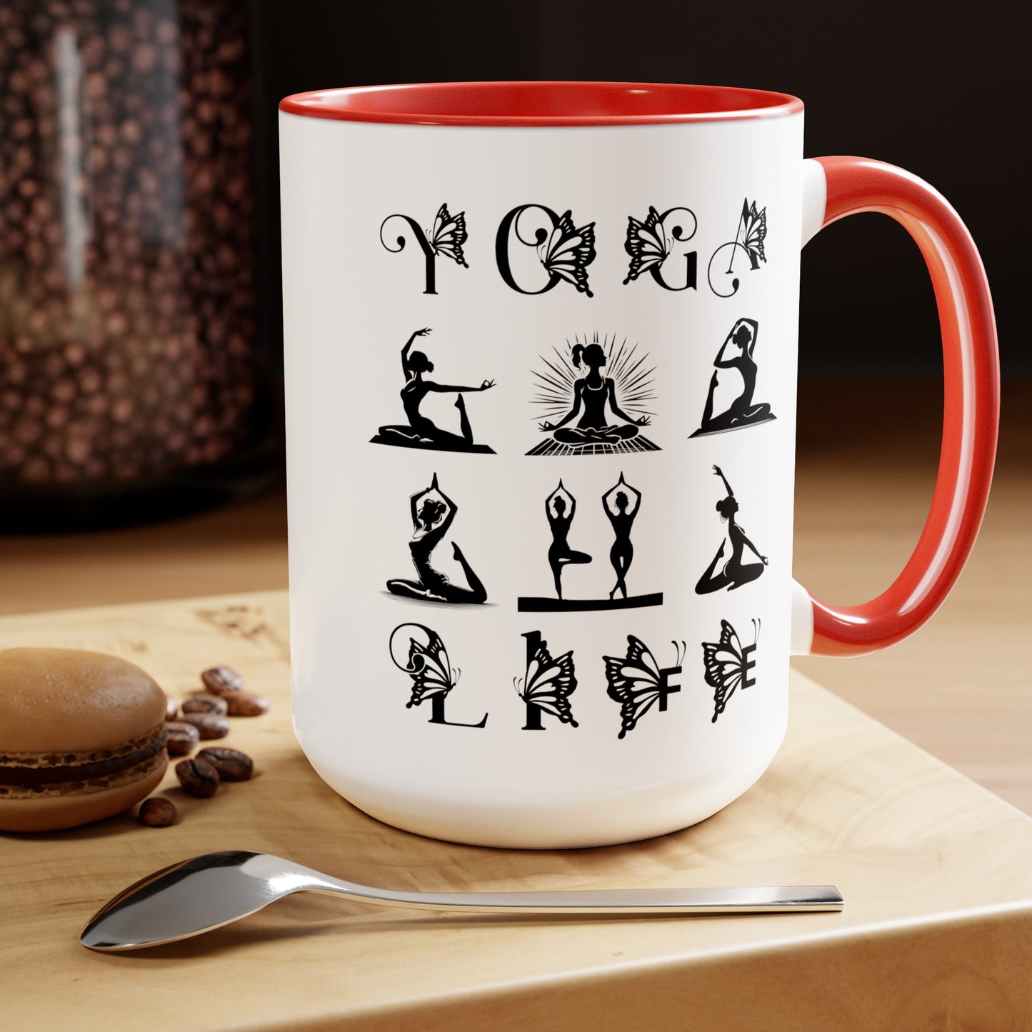 Yoga Life Coffee Mug, Cute Yoga Coffee Mug, Yoga lovers Coffee Mug, Yoga Instructor Gift, Gift For Yoga lover, Gift For Yogi.
