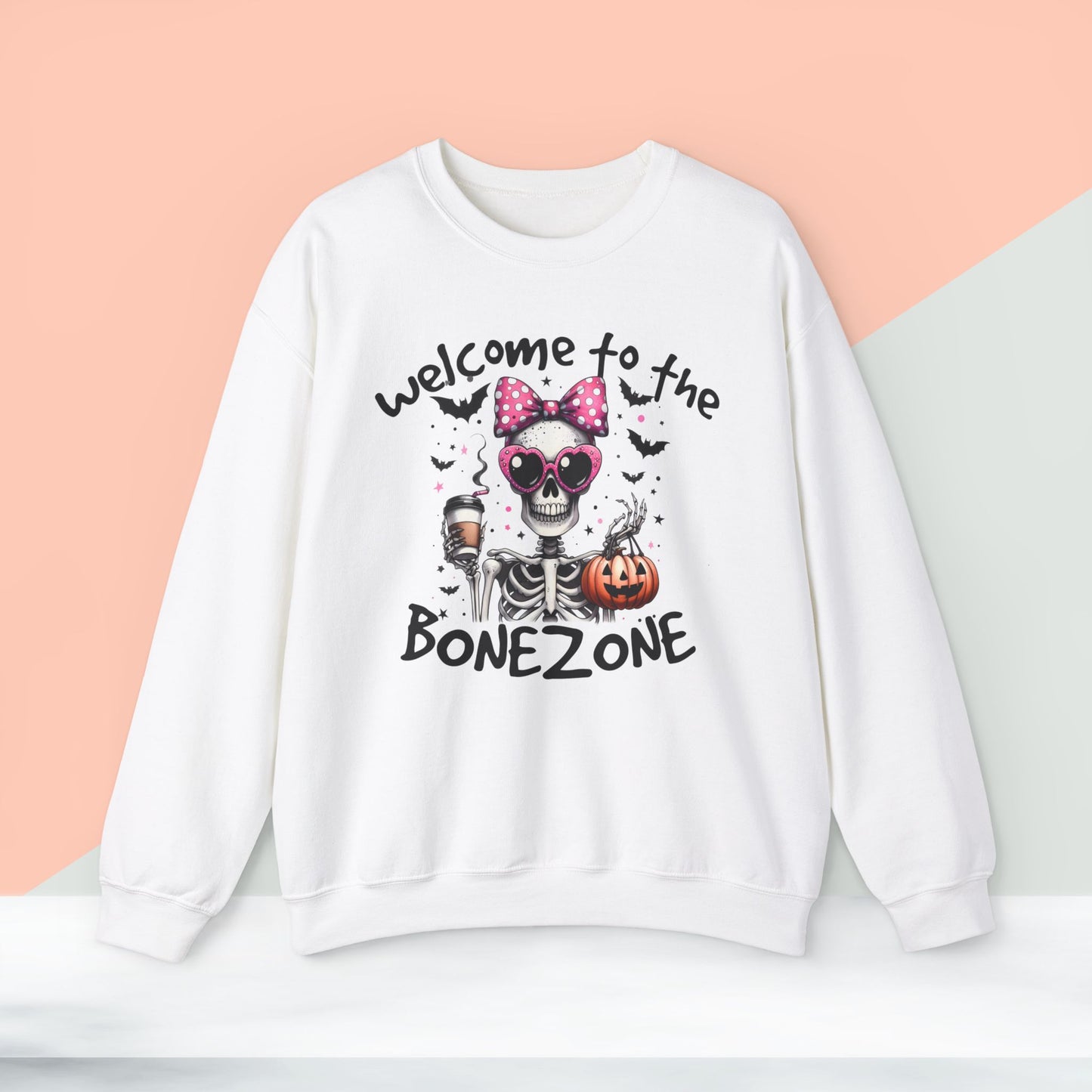 Halloween Sweatshirt, Happy Halloween Sweatshirt - Unisex Heavy Blend Crewneck, Halloween Sweatshirt, Cute Spooky Ghost sweatshirt.