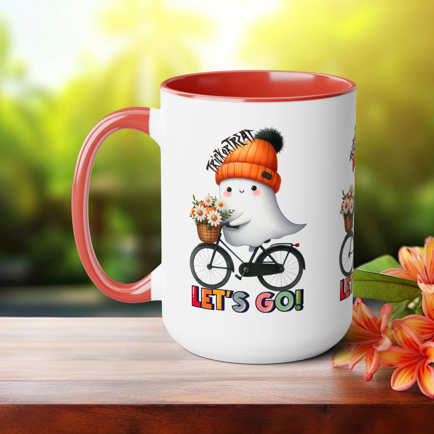 Happy Halloween Coffee Mug, Let's Go Halloween Coffee Mug, Trick or Treat Halloween Coffee Mug, Cute Ghost Coffee Mug, Spooky Season Halloween Coffee Mug.
