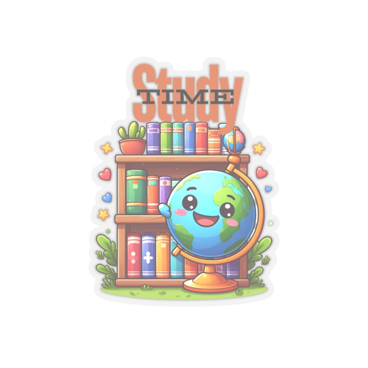 Study Time Back To School Kiss-Cut Stickers, First Grade Squad Kiss-Cut Stickers, Gift for First graders, Ready for School, Back to Learning.