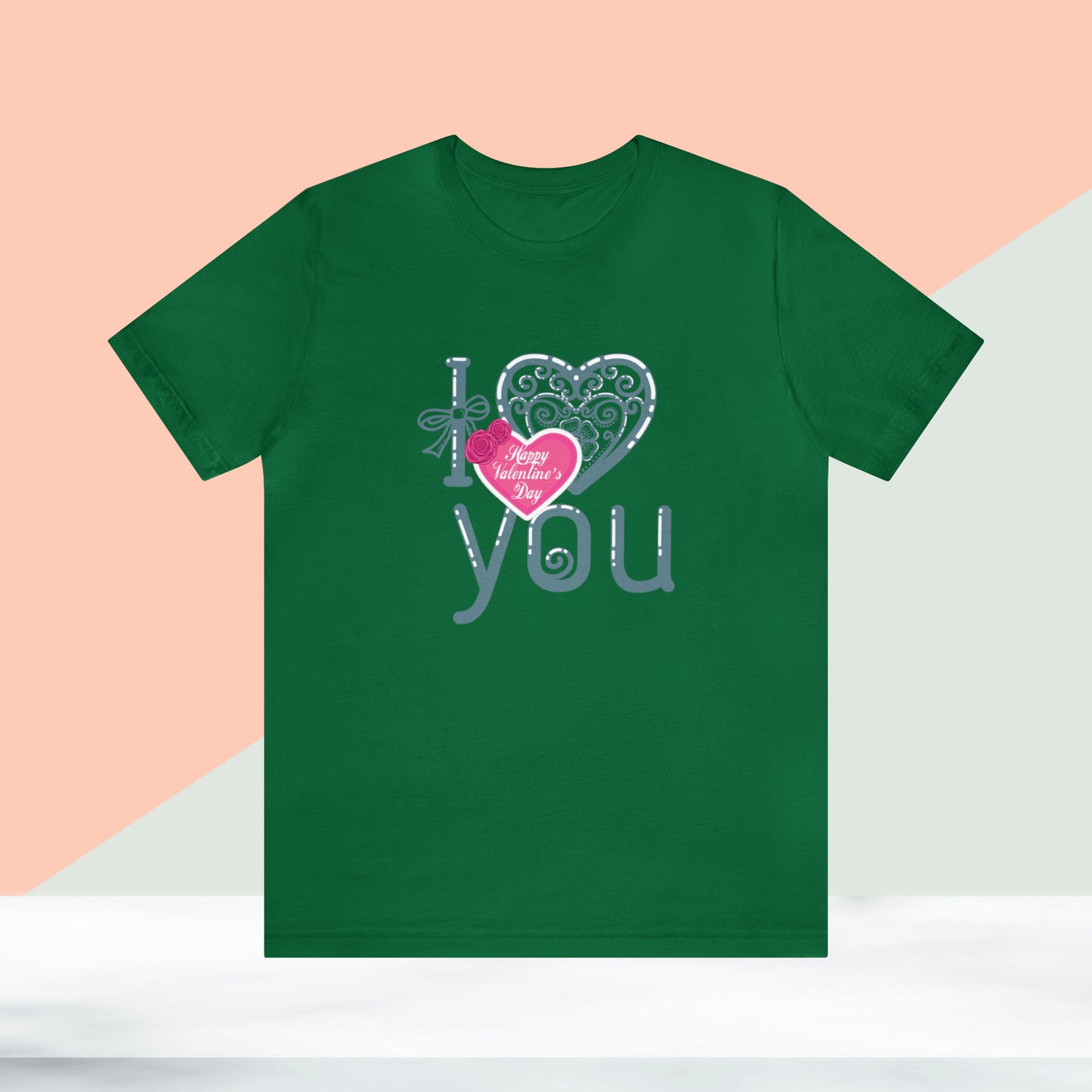 Happy valentines day Unisex Jersey Short Sleeve Tee