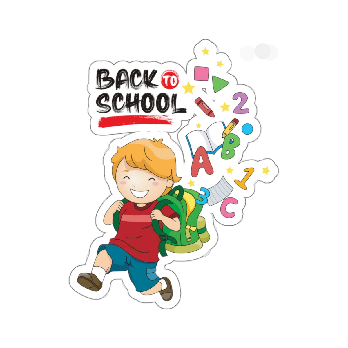Back To School Kiss-Cut Stickers, First Grade Squad Kiss-Cut Stickers, Gift for First graders, Ready for School, Back to Learning.