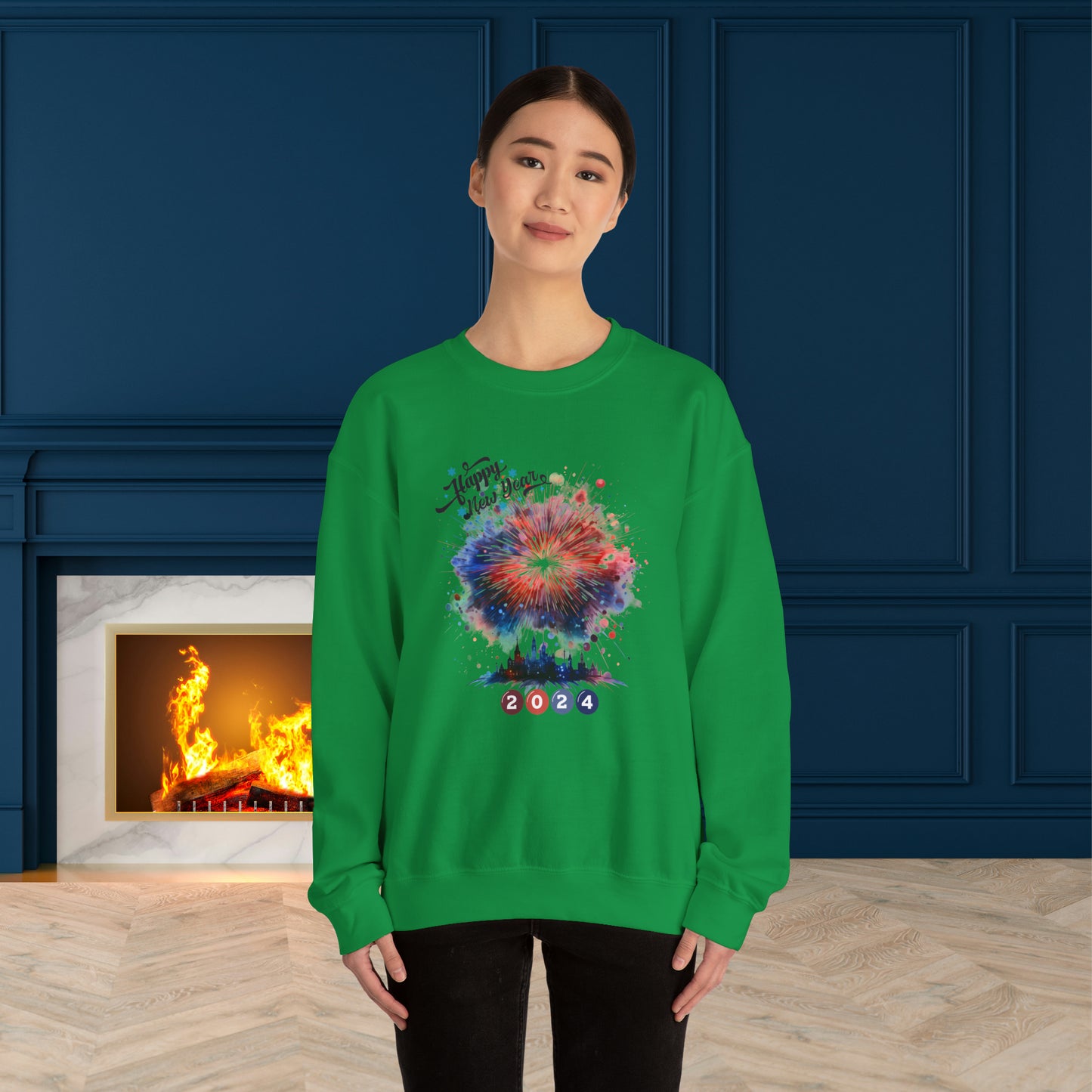 Happy New Year Unisex Heavy Blend™ Crewneck Sweatshirt