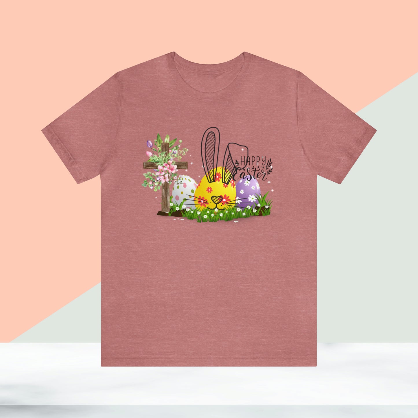 Happy Easter Unisex Jersey Short Sleeve Tee