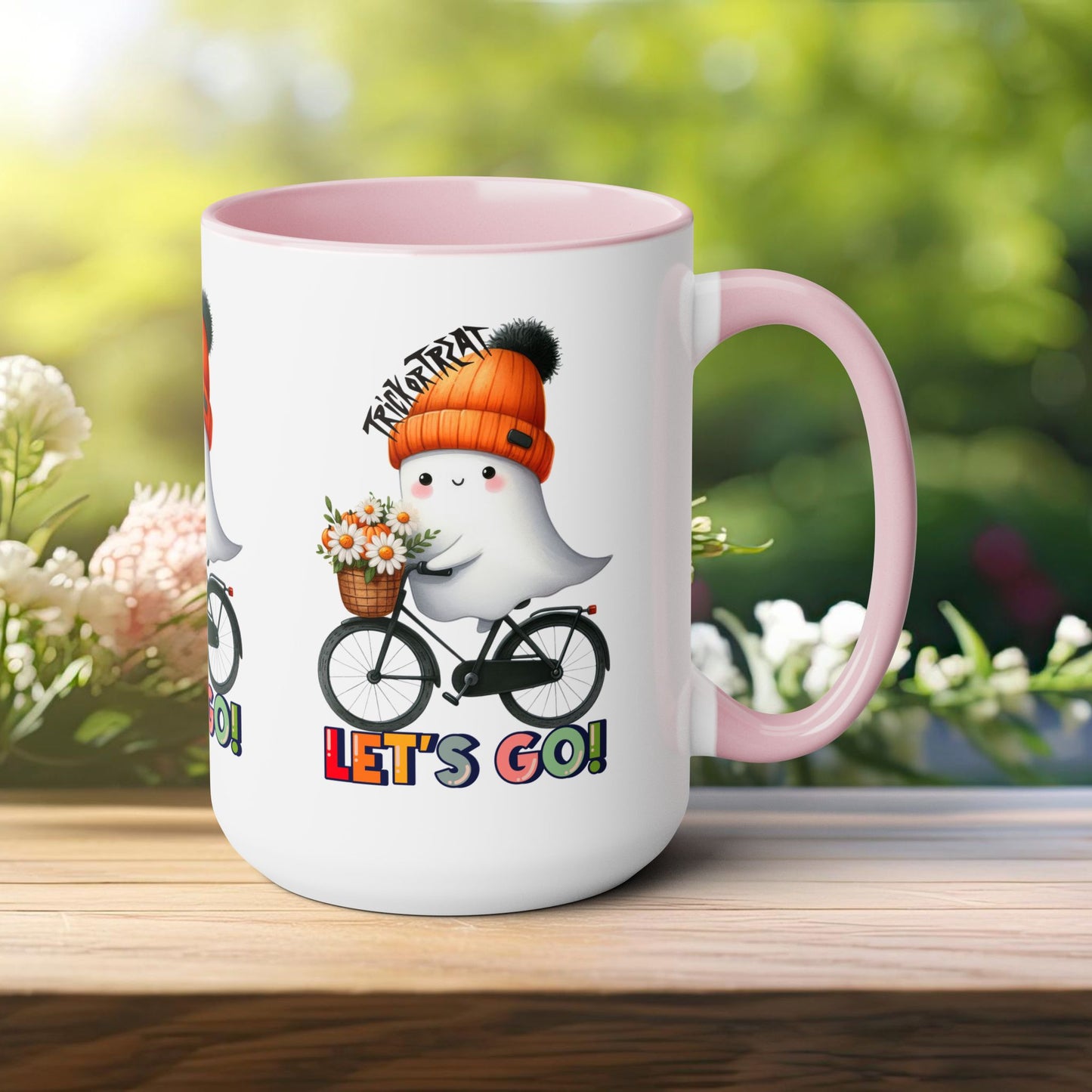 Happy Halloween Coffee Mug, Let's Go Halloween Coffee Mug, Trick or Treat Halloween Coffee Mug, Cute Ghost Coffee Mug, Spooky Season Halloween Coffee Mug.