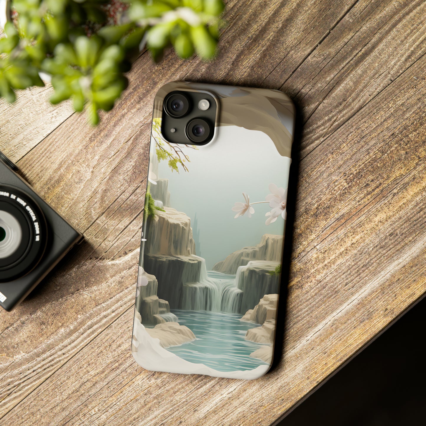 3D Landscape iPhone 15 Phone Cases.