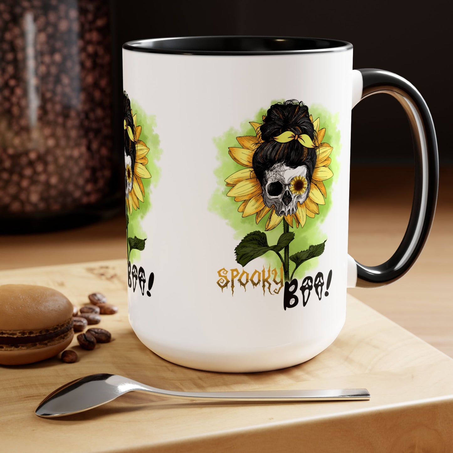 Spooky Boo Halloween Coffee Mug, Let's Go Halloween Coffee Mug, Trick or Treat Halloween Coffee Mug, Cute Ghost Coffee Mug, Spooky Season Halloween Coffee Mug.