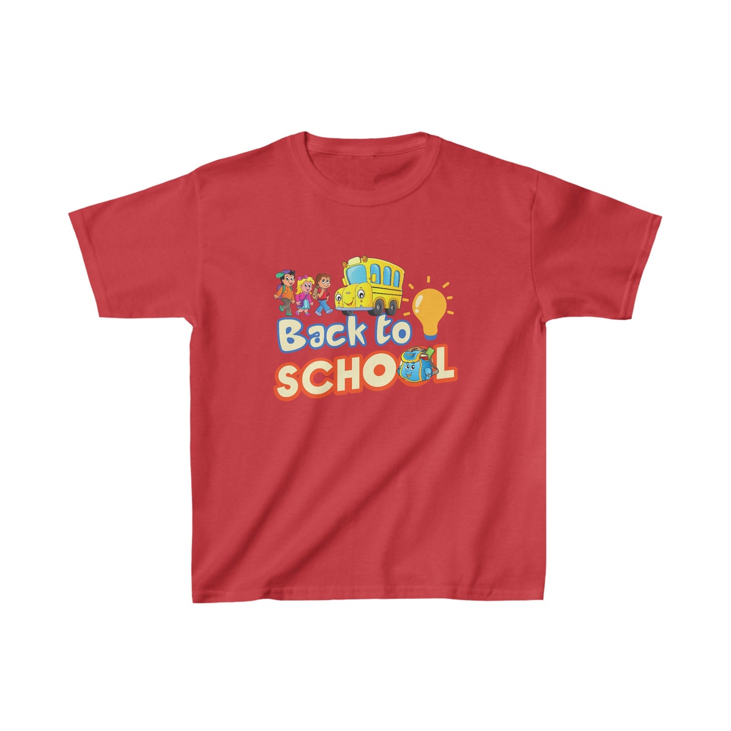 Back To School Kids Heavy Cotton™ Tee, Back to school Kids Shirt, 1st Day Of School Shirt, Back To School Cotton T-Shirt.