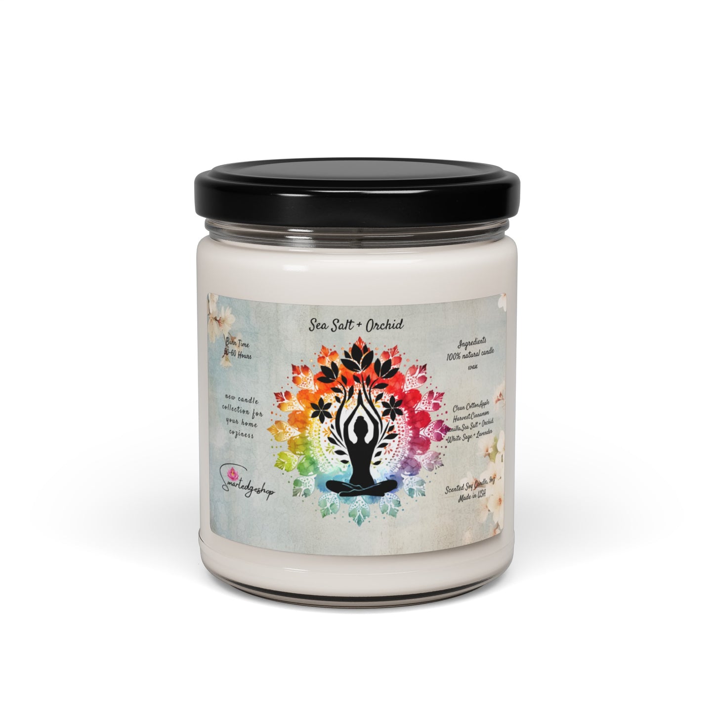 Yoga Scented Soy Candle, 9oz,Yoga , CuteCandle, Mindful Gift, Yoga lovers candle, Yoga Instructor Gift, Gift For Yoga lovers, Gift For Yogi.