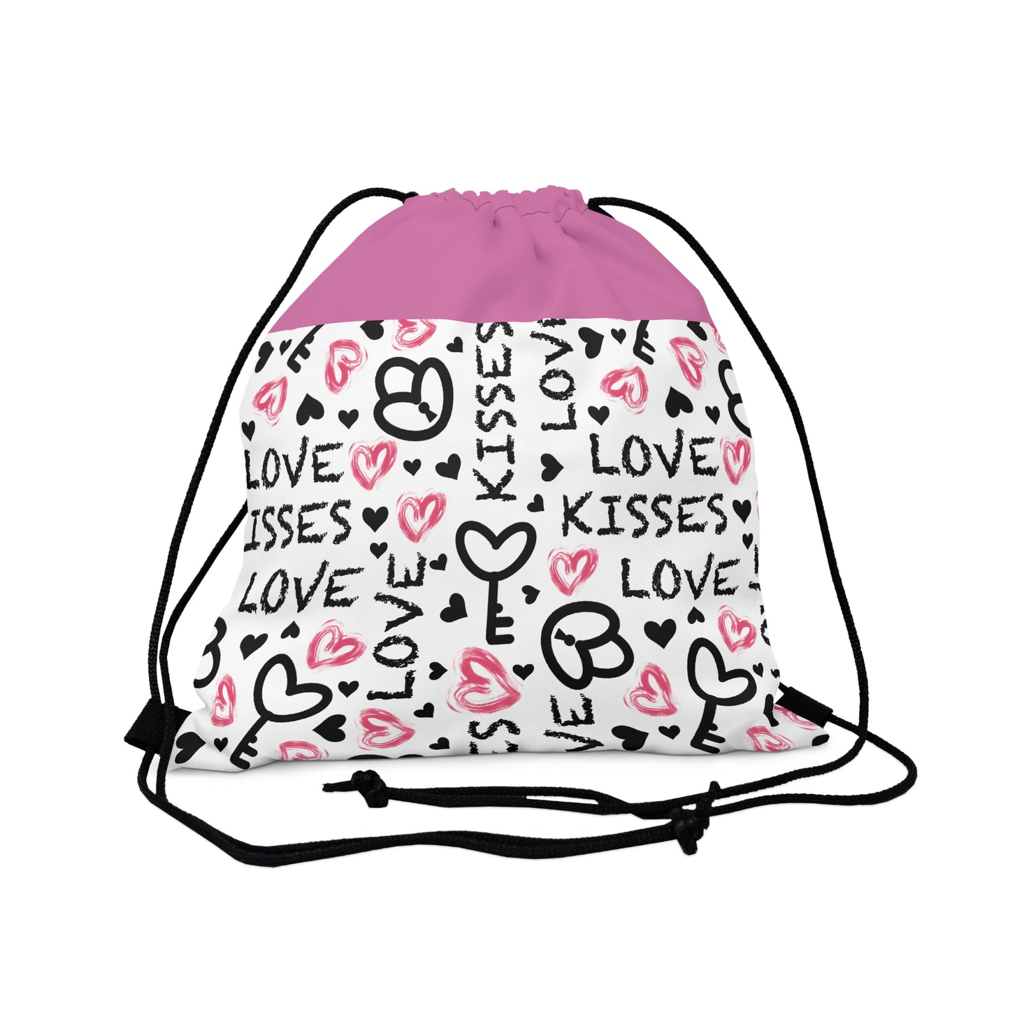 Happy Valentines Day Drawstring Bag