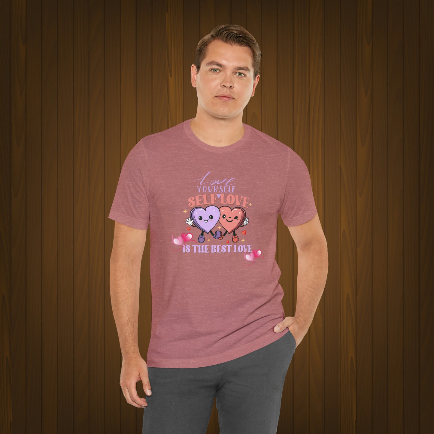 Happy valentines day Unisex Jersey Short Sleeve Tee
