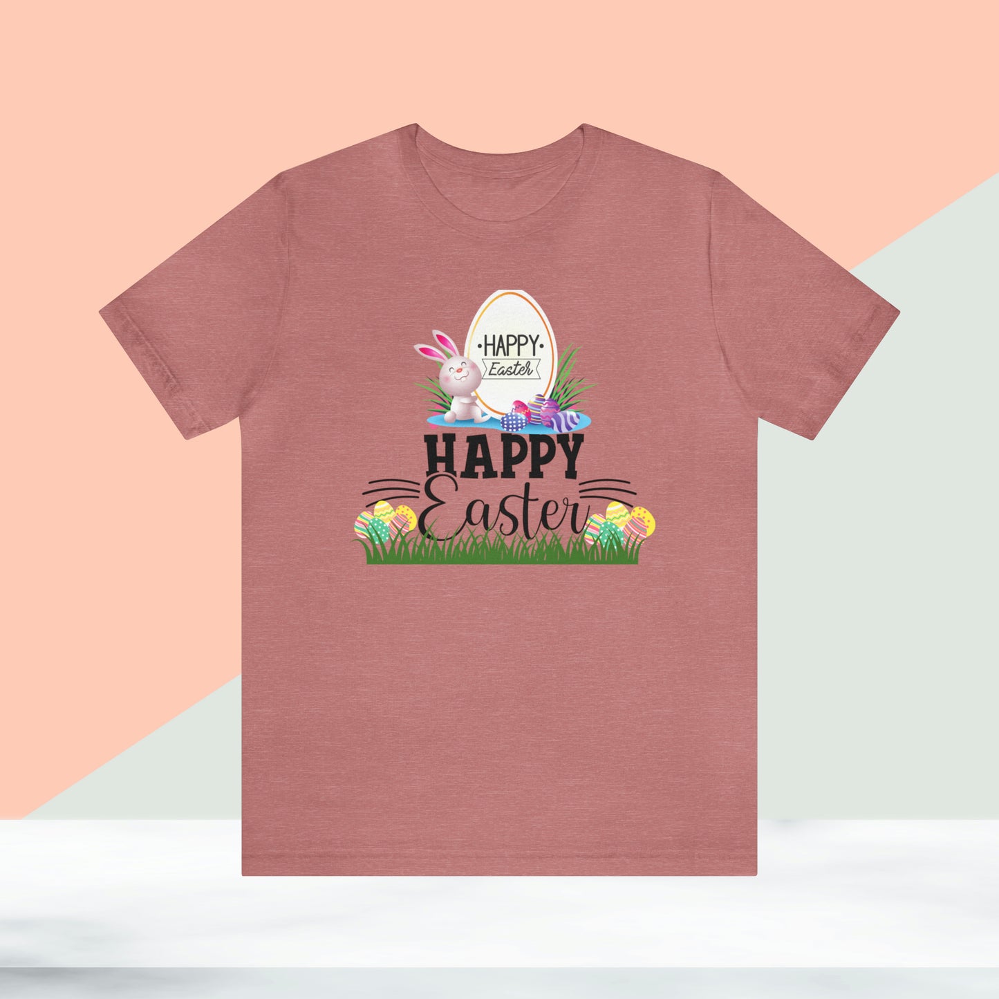 Happy Easter Unisex Jersey Short Sleeve Tee