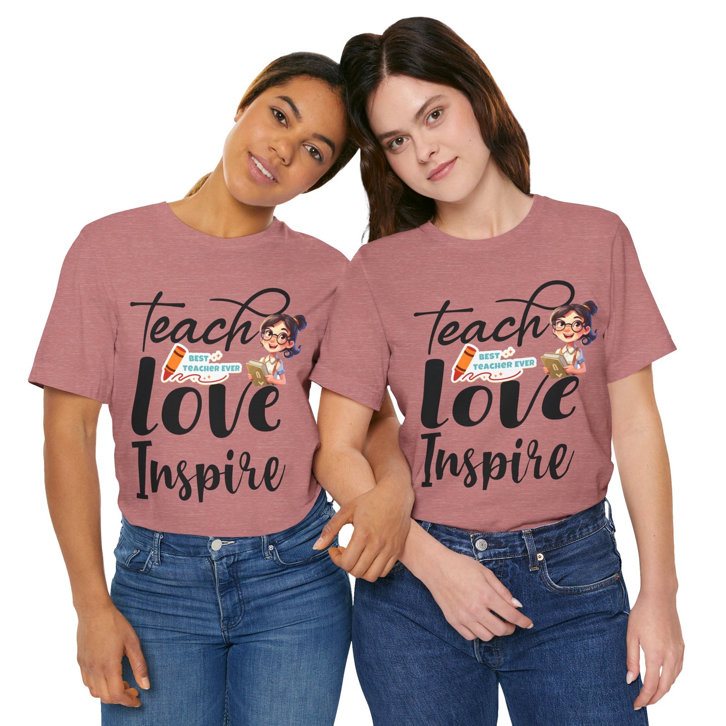 Teach Love Inspire T-shirt, Hello Teacher T-Shirt, Back To School T-Shirt, Teach Love Inspire Teacher Shirt, Teacher Back To school unisex jersey short sleeve.First Day Vibes T-Shirt.