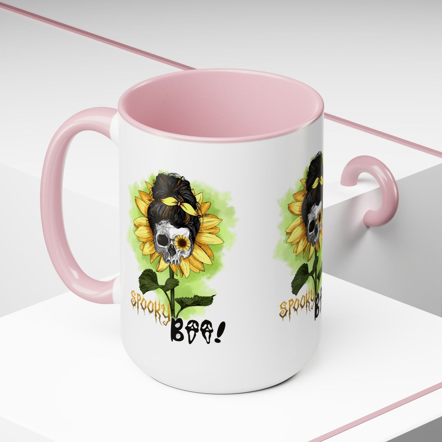 Spooky Boo Halloween Coffee Mug, Let's Go Halloween Coffee Mug, Trick or Treat Halloween Coffee Mug, Cute Ghost Coffee Mug, Spooky Season Halloween Coffee Mug.