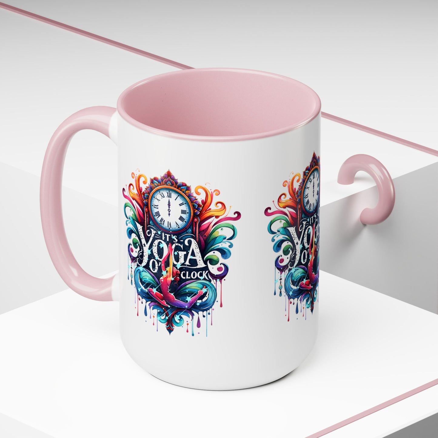 It's Yoga O'clock Yoga Coffee Mug, Cute Yoga Coffee Mug, Yoga lovers Coffee Mug, Yoga Instructor Gift, Gift For Yoga lover, Gift For Yogi.