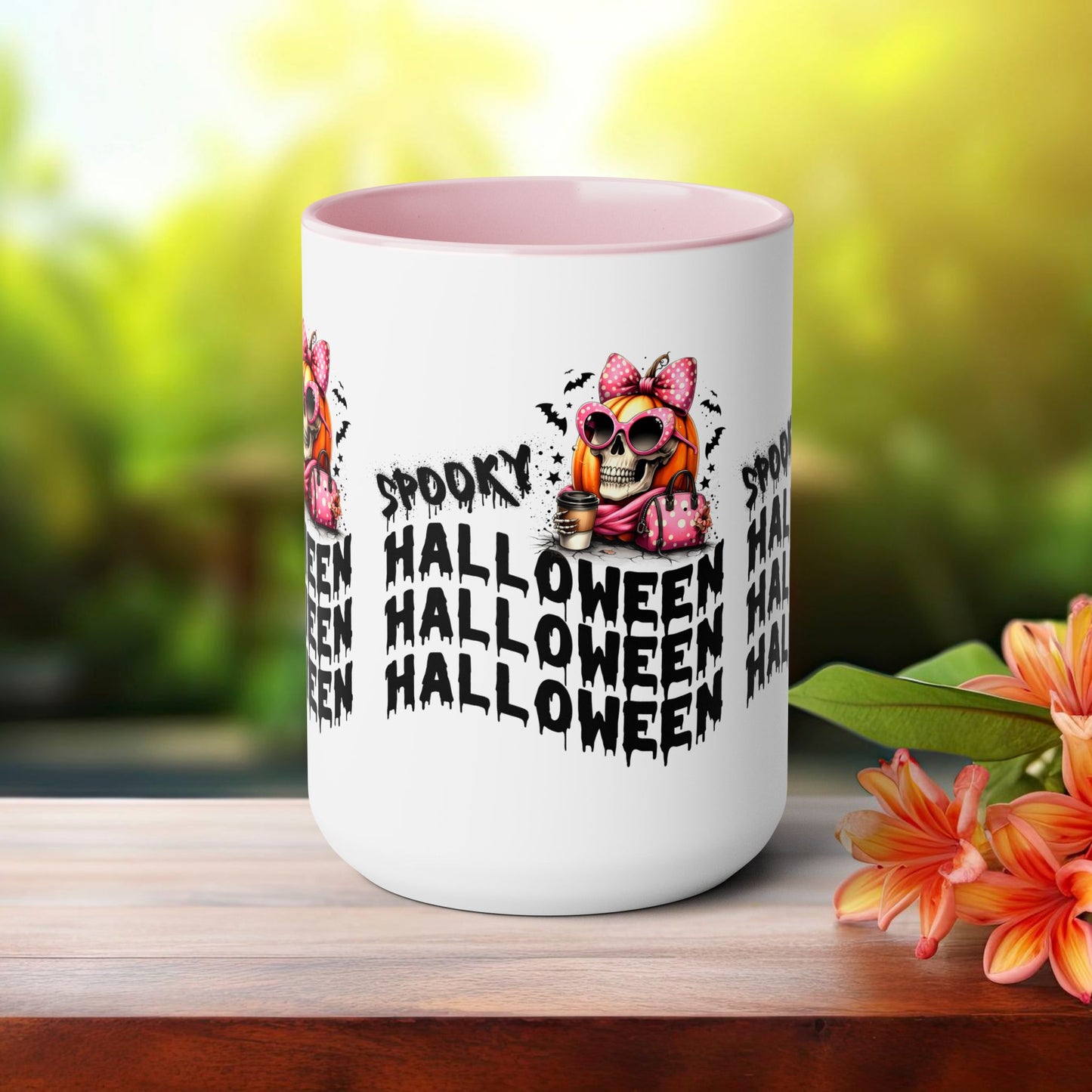 Spooky Halloween Coffee Mug, Beware Halloween Coffee Mug, Trick or Treat Halloween Coffee Mug, Cute Skeleton Coffee Mug, Spooky Season Halloween Coffee Mug.