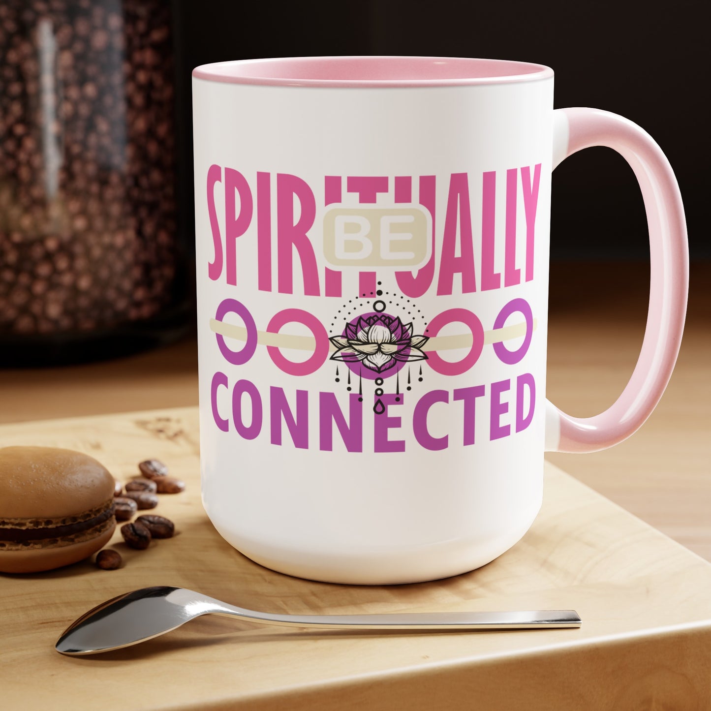 Be Spiritually Connected Yoga Coffee Mug, Cute Yoga Coffee Mug, Yoga lovers Coffee Mug, Yoga Instructor Gift, Gift For Yoga lover, Gift For Yogi.