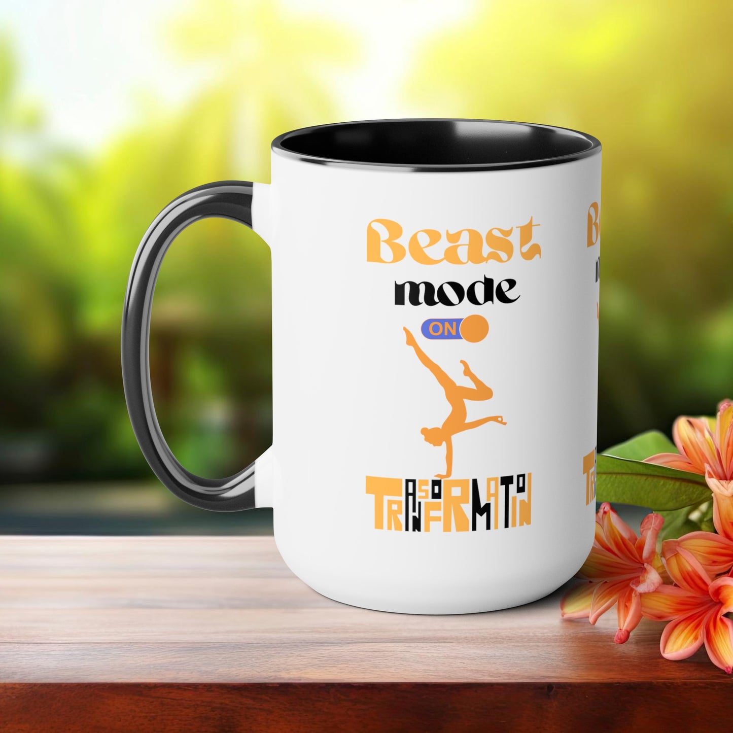 Beast Mode On Yoga Coffee Mug, Cute Yoga Coffee Mug, Yoga lovers Coffee Mug, Yoga Instructor Gift, Gift For Yoga lover, Gift For Yogi.