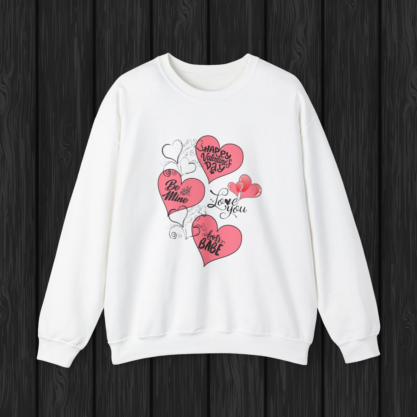 Happy valentines day Unisex Heavy Blend™ Crewneck Sweatshirt