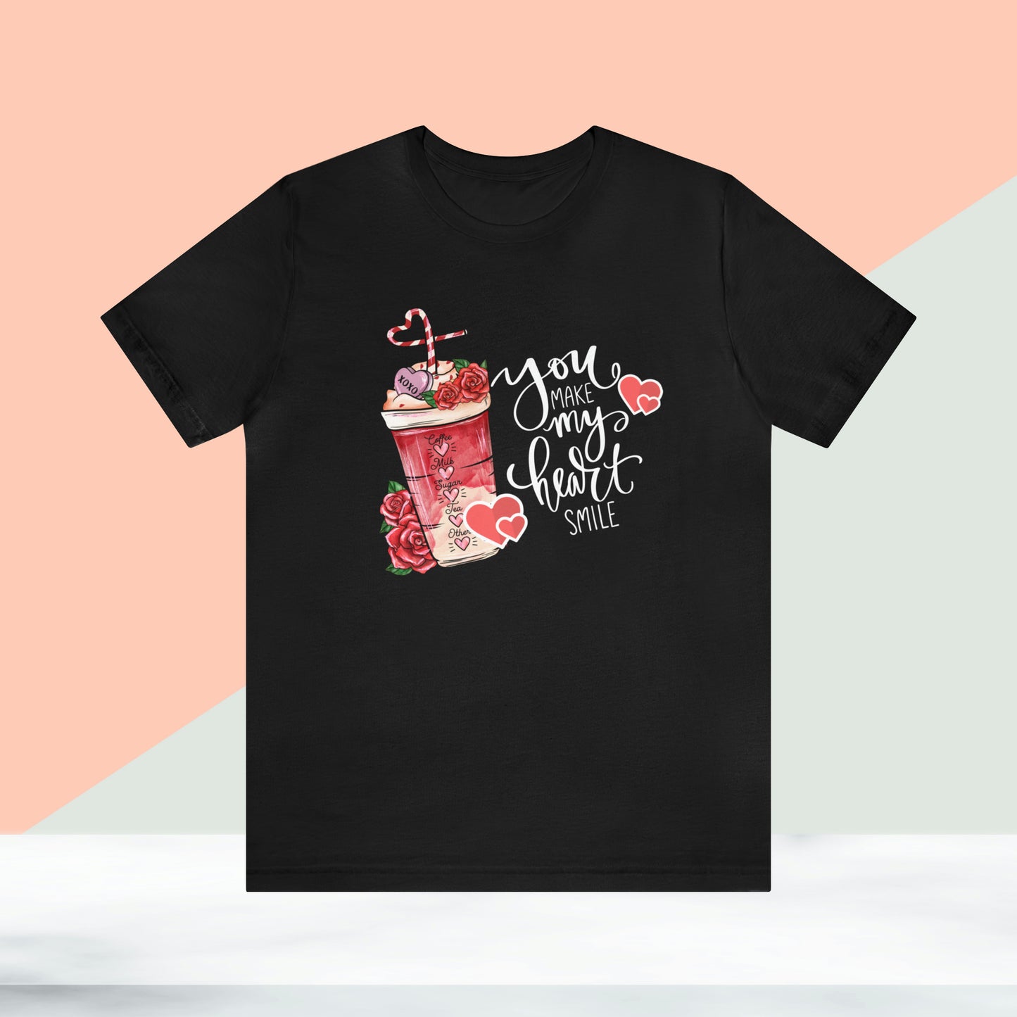 Happy valentines day Unisex Jersey Short Sleeve Tee