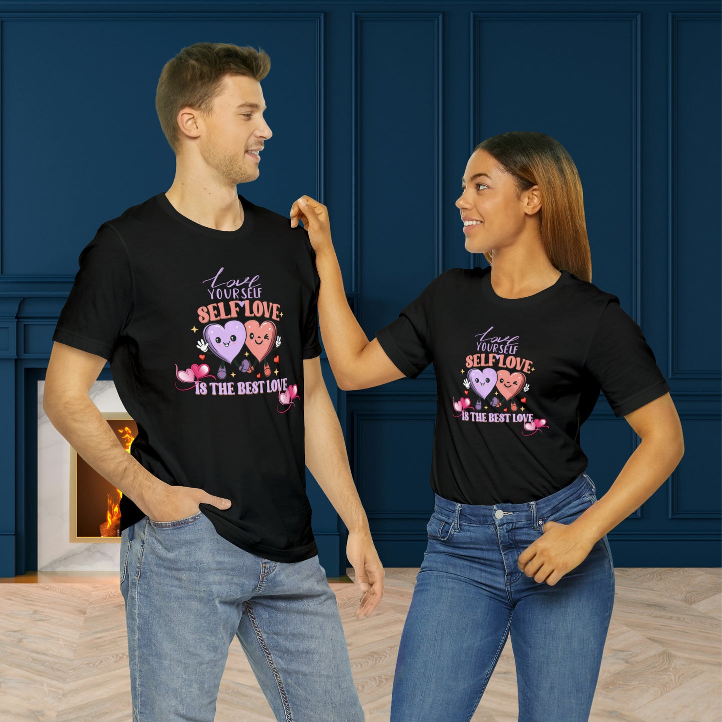 Happy valentines day Unisex Jersey Short Sleeve Tee