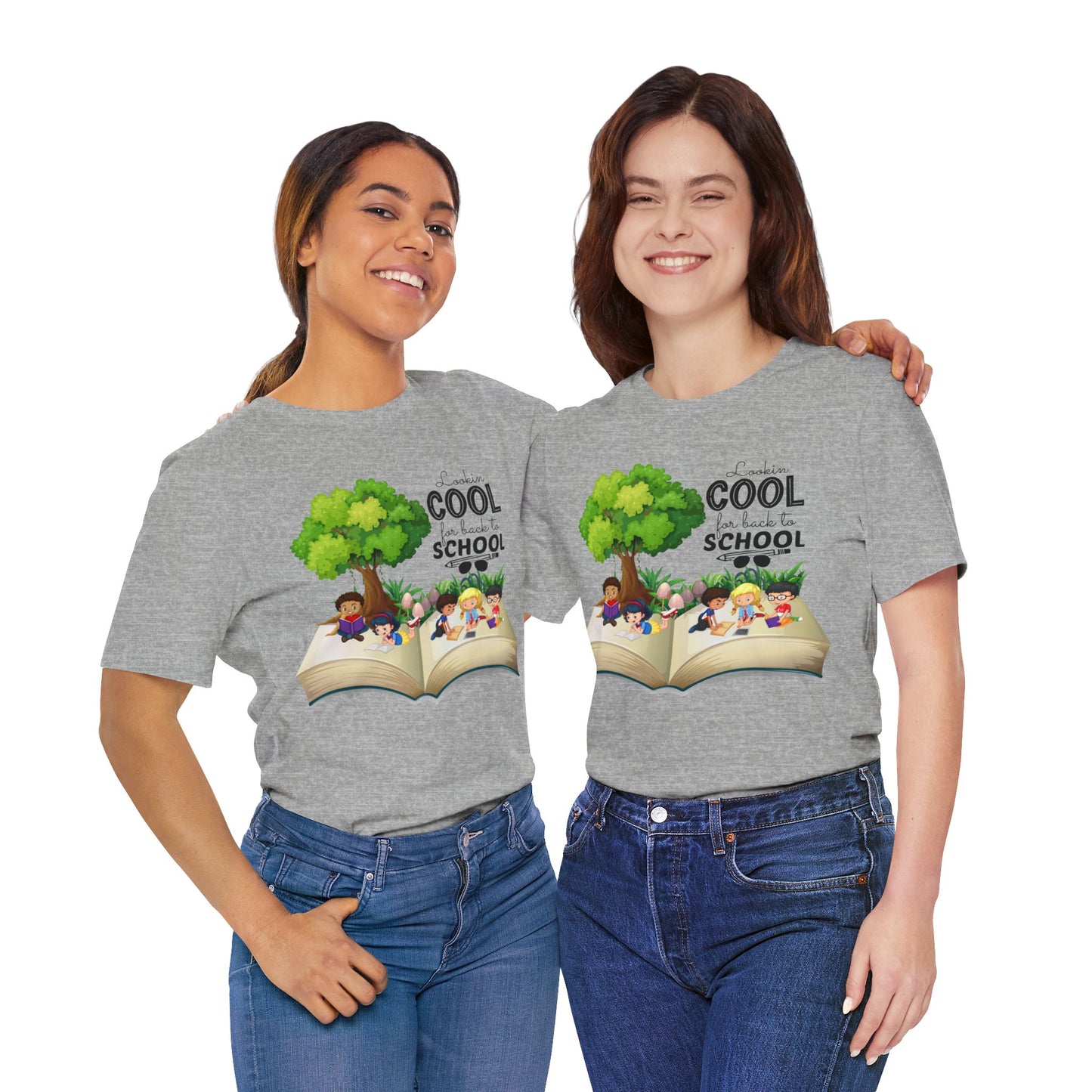 Looking Cool For BackTo School T-Shirt, Hello Teacher T-Shirt, Back To School T-Shirt, Teach Love Inspire Teacher Shirt, Teacher Back To school unisex jersey short sleeve.First Day Vibes T-Shirt.