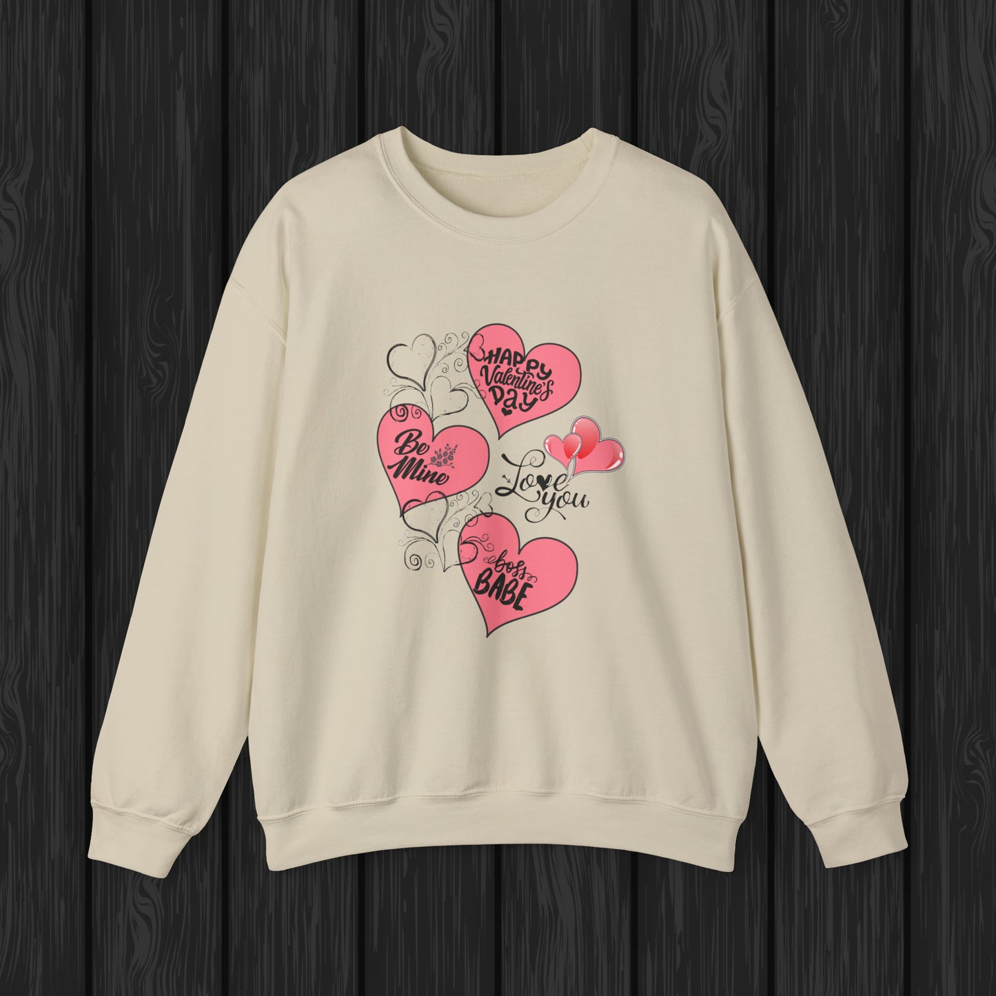 Happy valentines day Unisex Heavy Blend™ Crewneck Sweatshirt