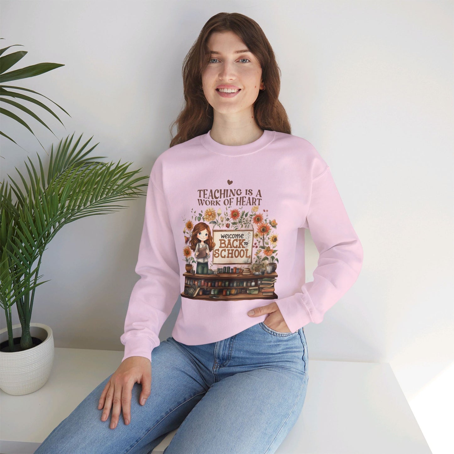 We Love Teachers Sweatshirt, Back To school unisex heavy blend crewneck sweatshirt, Teacher Back To school Sweatshirt. First Day Vibes Sweatshirt.