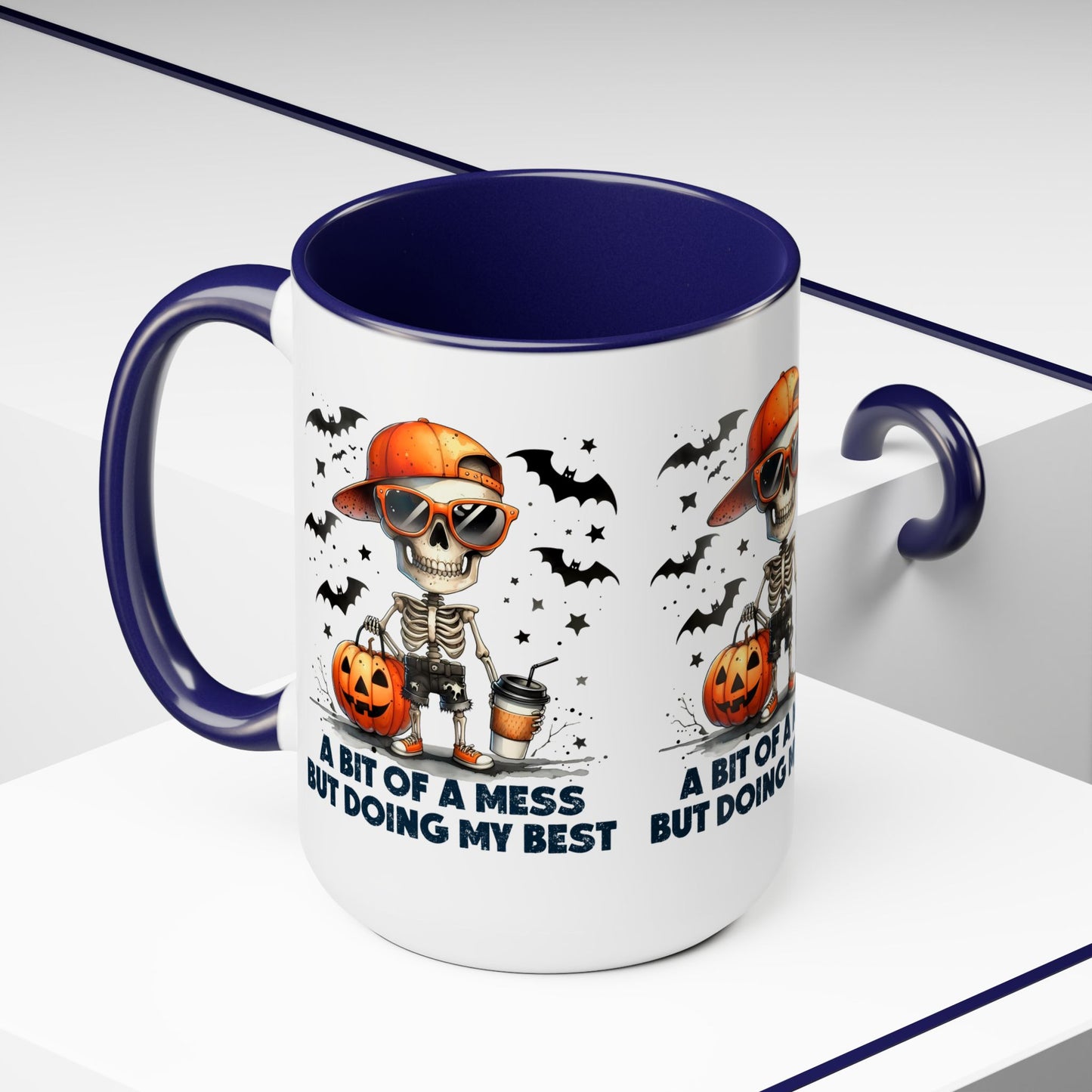 Happy Halloween Coffee Mug, Let's Go Halloween Coffee Mug, Trick or Treat Halloween Coffee Mug, Cute Skeleton Coffee Mug, Spooky Season Halloween Coffee Mug.