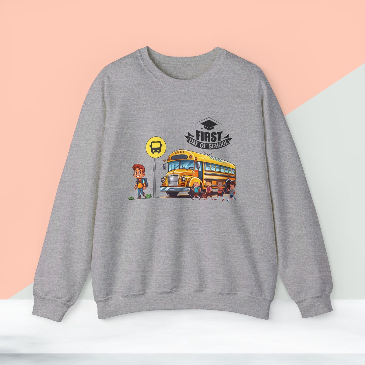 Back To school unisex heavy blend crewneck sweatshirt, We Love Teachers Sweatshirt,Teacher Back To school Sweatshirt. First Day Vibes Sweatshirt.