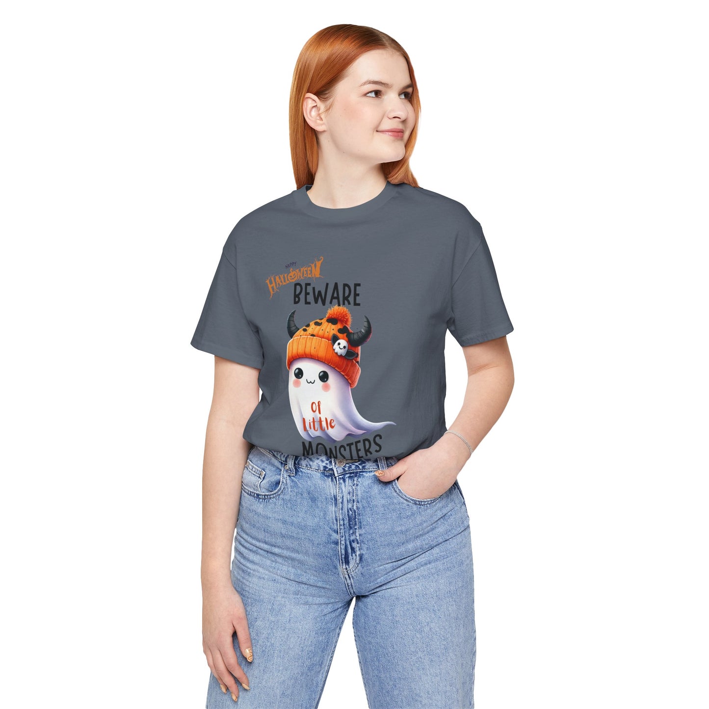 Beware Of Little Monsters T-shirt, Happy Halloween Skeleton T-shirt, Happy Halloween T-shirt, Trick Or Treat T-shirt, Halloween T-shirt, Cool Halloween T-shirt, Spooky T-shirt,
