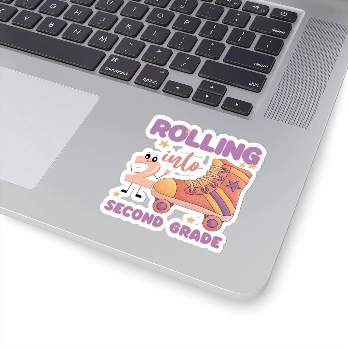 Rolling Into 2nd Grade Back To School Kiss-Cut Stickers, First Grade Squad Kiss-Cut Stickers, Gift for First graders, Ready for School, Back to Learning.