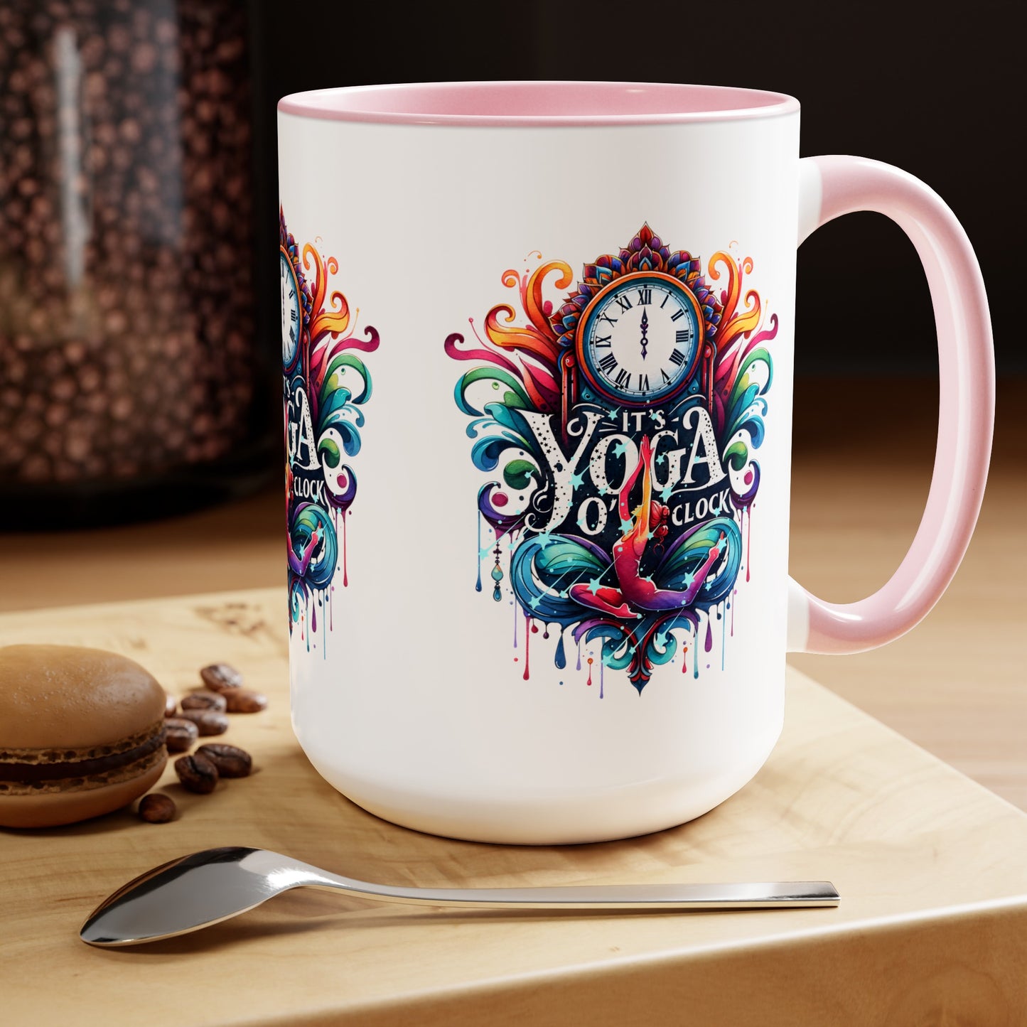 It's Yoga O'clock Yoga Coffee Mug, Cute Yoga Coffee Mug, Yoga lovers Coffee Mug, Yoga Instructor Gift, Gift For Yoga lover, Gift For Yogi.
