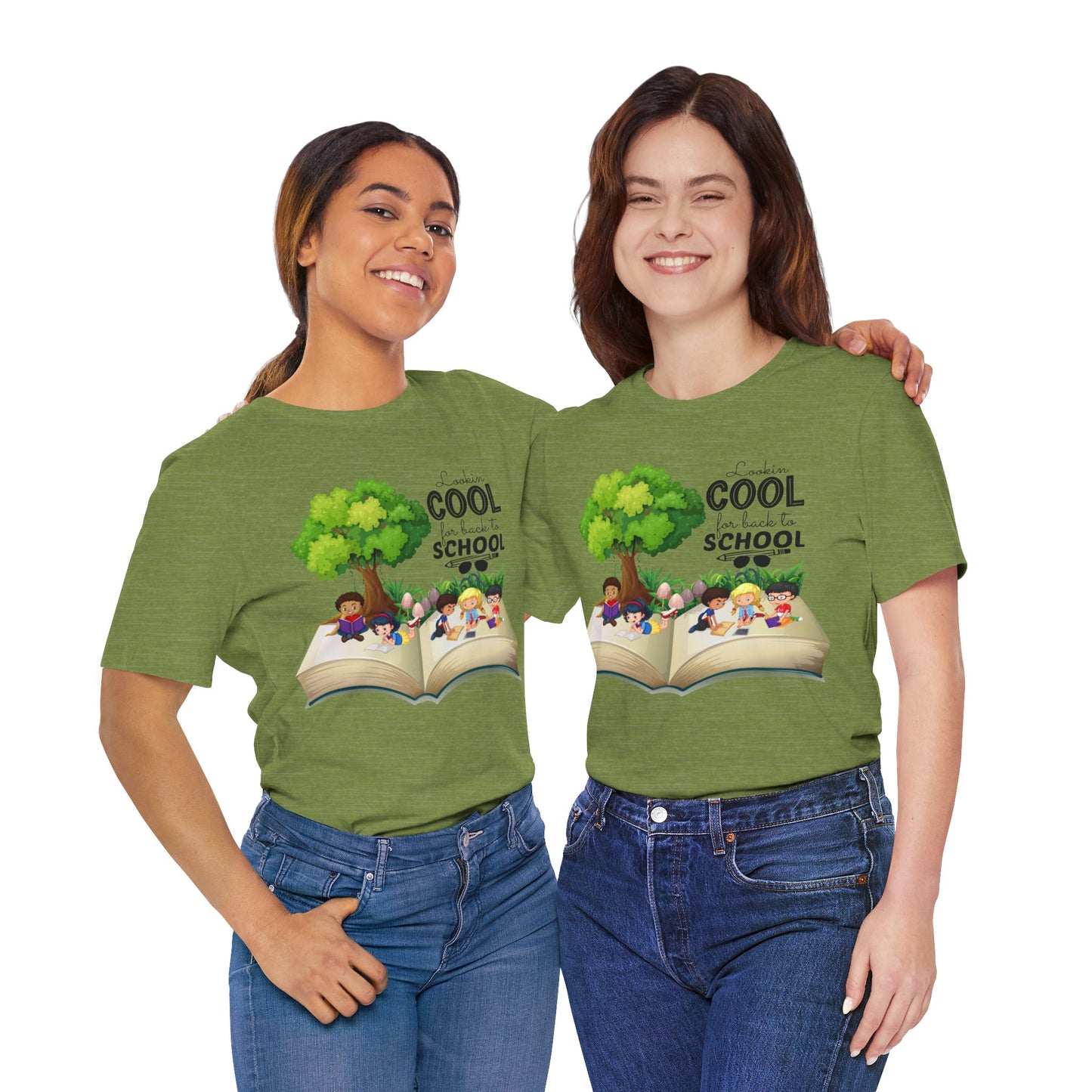 Looking Cool For BackTo School T-Shirt, Hello Teacher T-Shirt, Back To School T-Shirt, Teach Love Inspire Teacher Shirt, Teacher Back To school unisex jersey short sleeve.First Day Vibes T-Shirt.